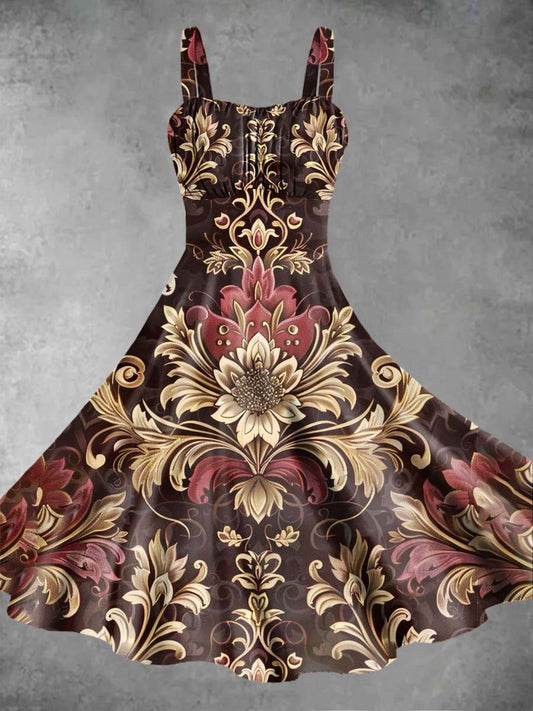 Robes licou à imprimé baroque gothique pour femmes