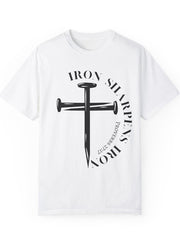 Men's "IRON SHARPENS IRON" printed T-shirt