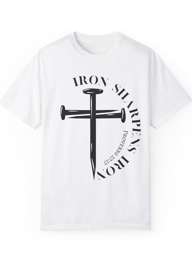 Men's "IRON SHARPENS IRON" printed T-shirt