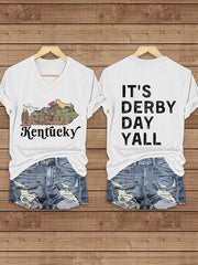 Women's 'It's Derby Day Yall' Print T-Shirt