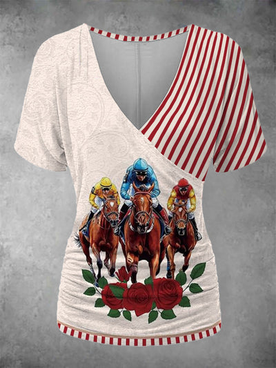 Women's Derby Rose Striped Top