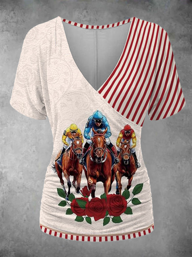 Women's Derby Rose Striped Top