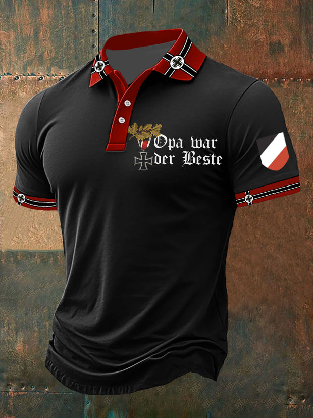 Herren Opa War Der Beste Bedrucktes Kurzarm-Polos hirt