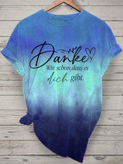 Damen T-Shirt döne schön es dich gibt Kurzarm