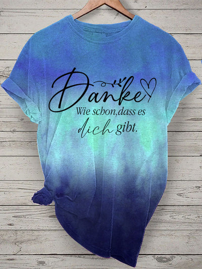 Damen T-Shirt döne schön es dich gibt Kurzarm