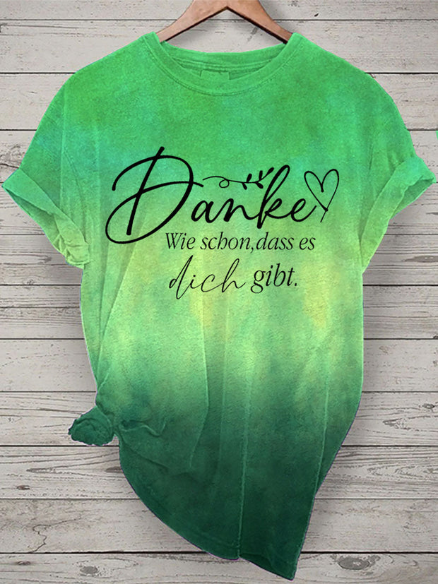 Damen T-Shirt döne schön es dich gibt Kurzarm