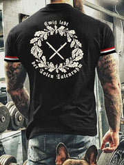 Herren Deutschland Ewig lebt der Toten Taten ruhm T-Shirt