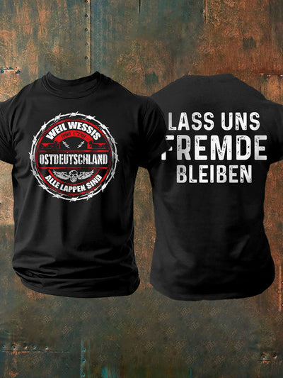 Herren-T-Shirt Weil Wessis alle Lappen sind Ostdeutscher