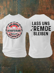 Herren-T-Shirt Weil Wessis alle Lappen sind Ostdeutscher