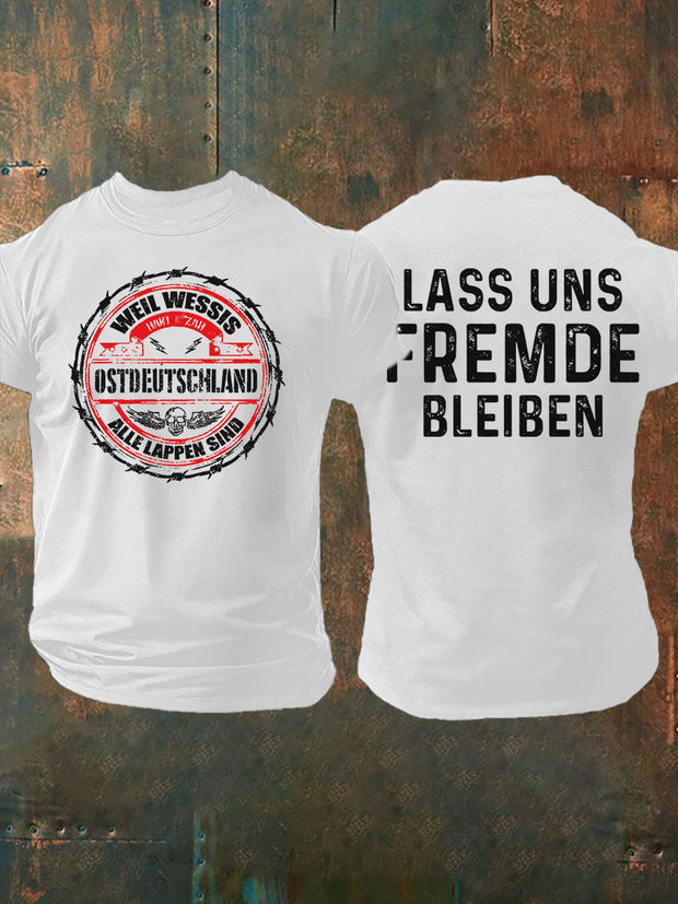 Herren-T-Shirt Weil Wessis alle Lappen sind Ostdeutscher