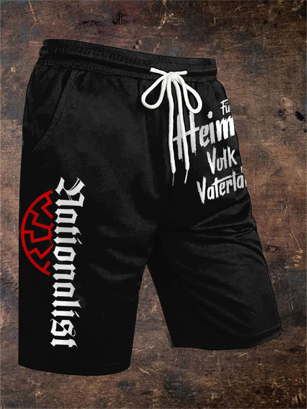 Männer Nationalist für Heimat Volk und Vaterland Print Shorts