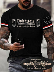 Herren Dolch stoss Glut des gefallenen T-Shirts