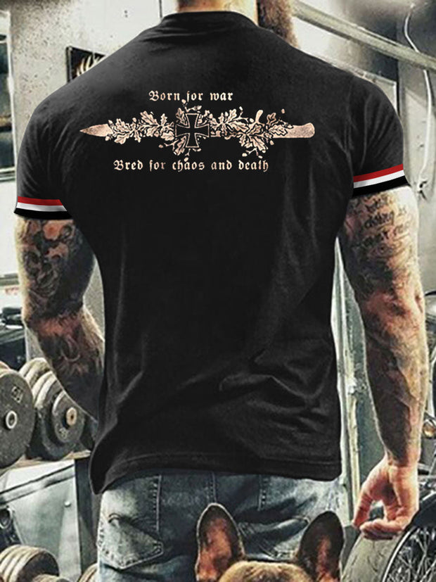 Herren Dolch stoss Glut des gefallenen T-Shirts