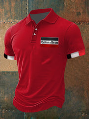 Heim treu Bedrucktes Kurzarm-Polos hirt für Herren