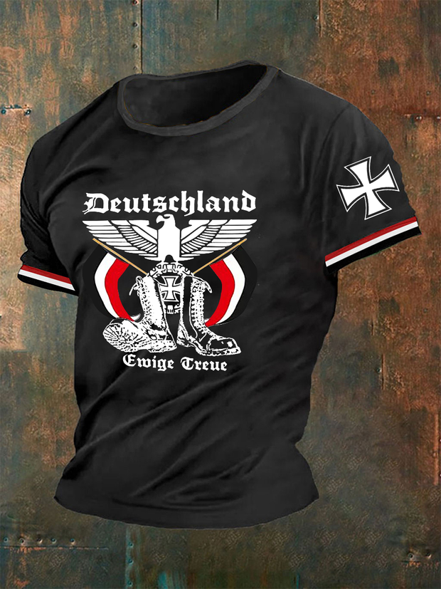 Herren Deutschland Reichs adler Ewige Treue T-Shirt
