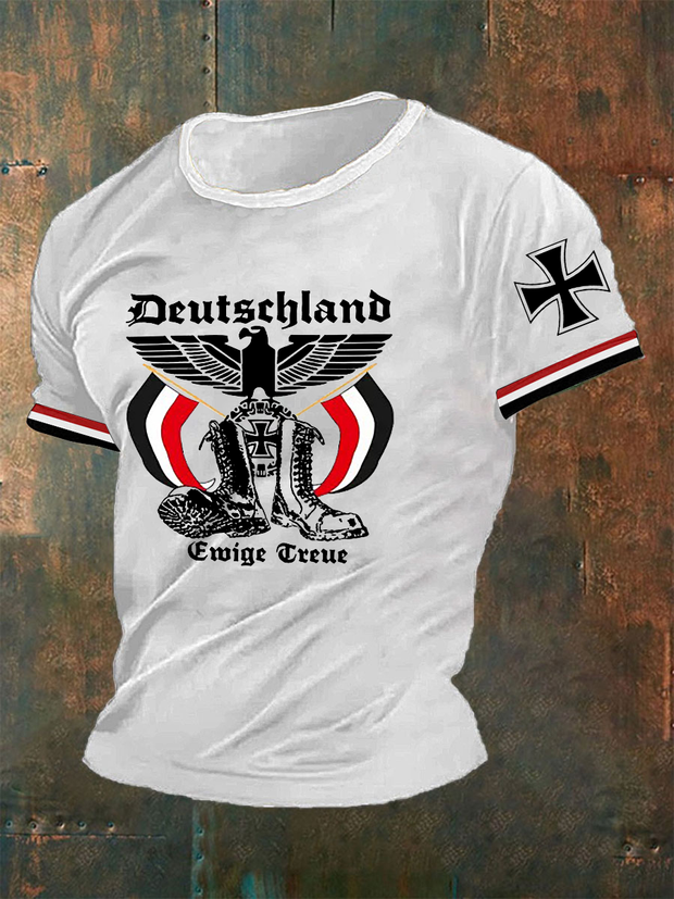 Herren Deutschland Reichs adler Ewige Treue T-Shirt