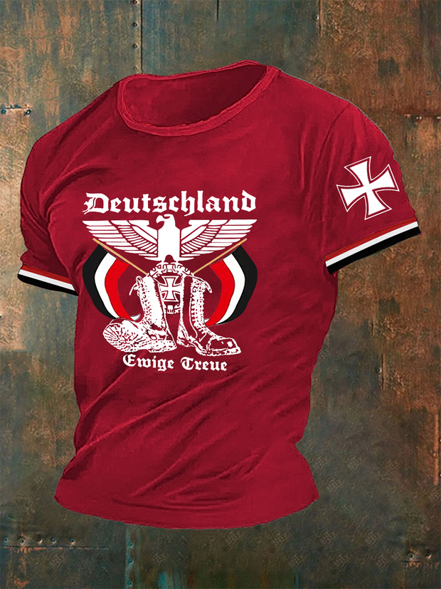 Herren Deutschland Reichs adler Ewige Treue T-Shirt