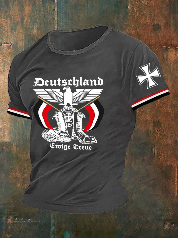 Herren Deutschland Reichs adler Ewige Treue T-Shirt
