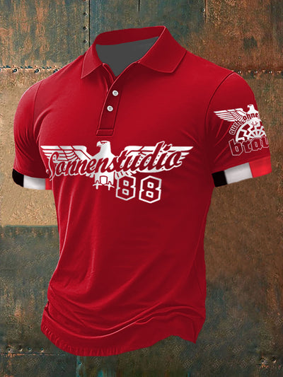 Männer Auch ohne Sonne Braun 88 Kurzarm Polo-Shirt