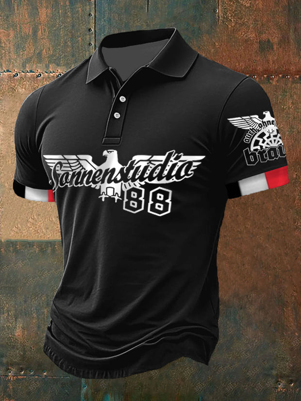 Männer Auch ohne Sonne Braun 88 Kurzarm Polo-Shirt