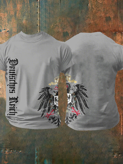 Deutsches Reich bedrucktes Kurzarm-T-Shirt für Männer