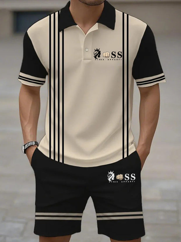 Kurzärmliger Polo-Anzug für Herren