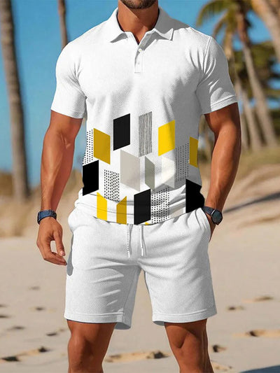 Kurzärmliger Polo-Anzug für Herren