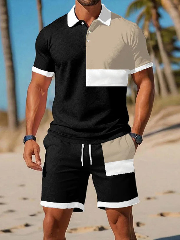 Kurzärmliger Polo-Anzug für Herren