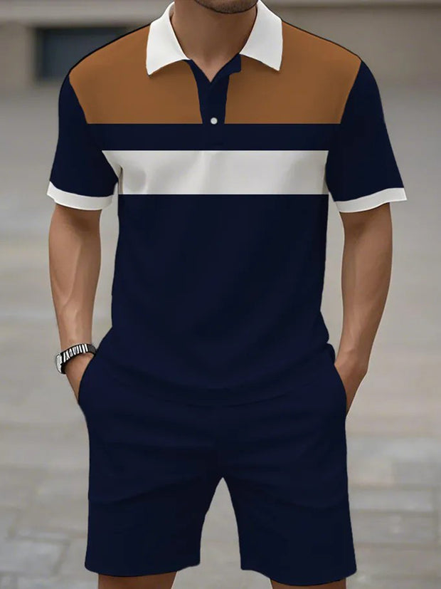 Kurzärmliger Polo-Anzug für Herren