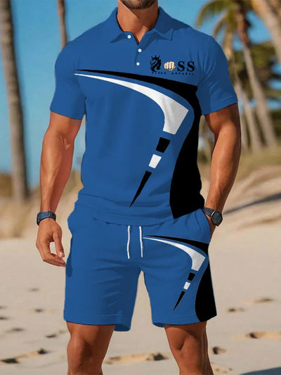 Kurzärmliger Polo-Anzug für Herren