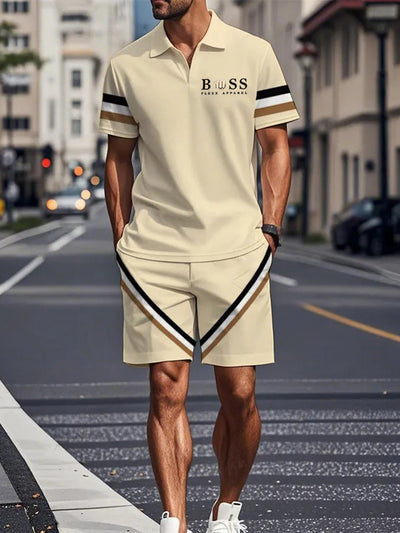 Kurzärmliger Polo-Anzug für Herren