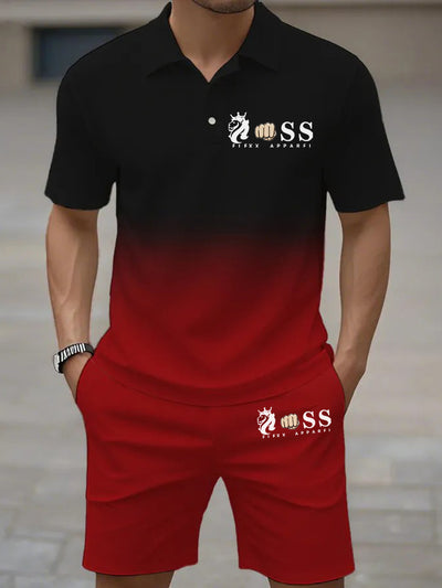 Kurzärmliger Polo-Anzug für Herren