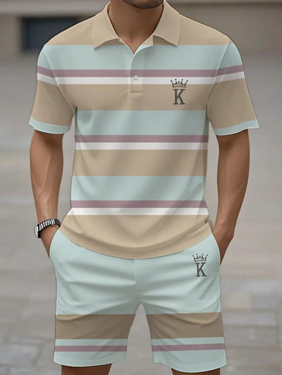 Kurzärmliger Polo-Anzug für Herren