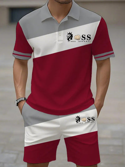 Kurzärmliger Polo-Anzug für Herren
