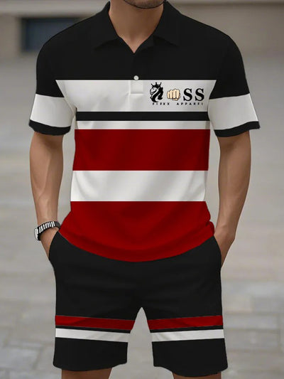 Kurzärmliger Polo-Anzug für Herren