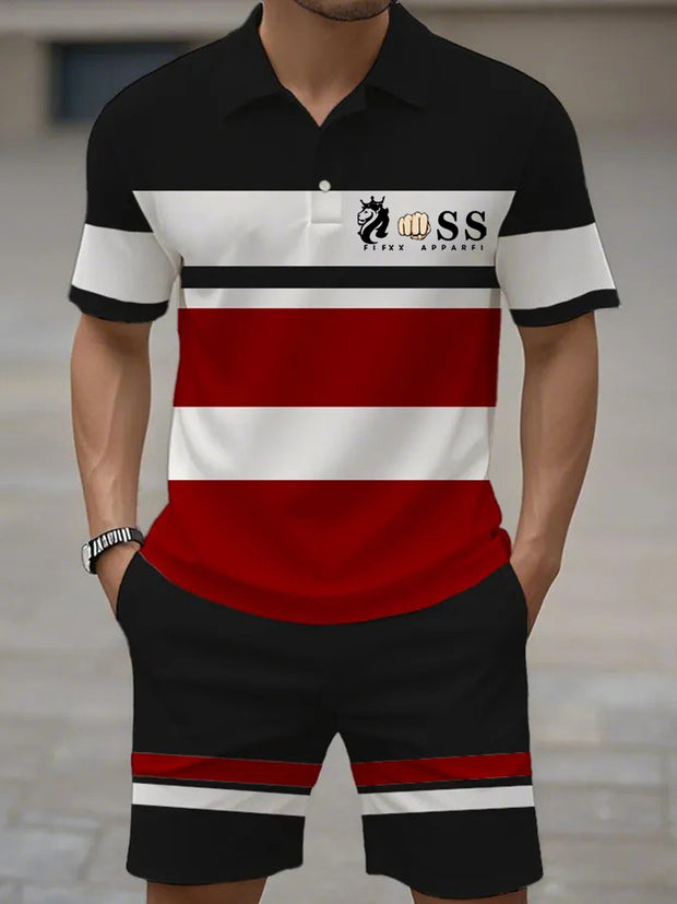 Kurzärmliger Polo-Anzug für Herren