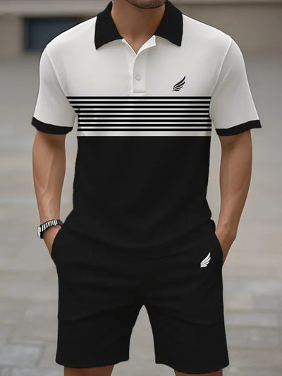 Kurzärmliger Polo-Anzug für Herren