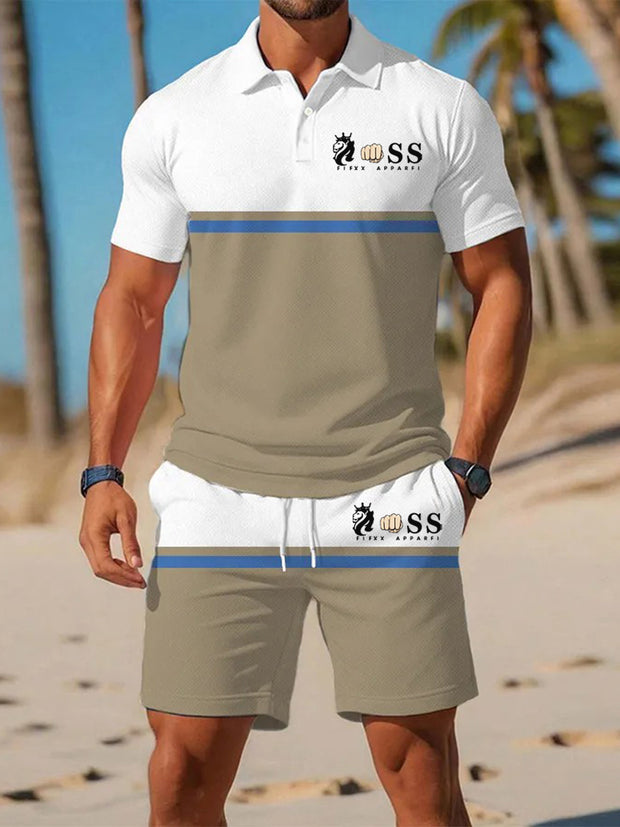 Kurzärmliger Polo-Anzug für Herren