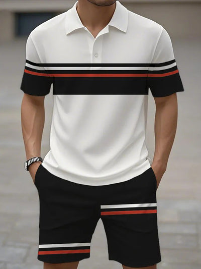 Kurzärmliger Polo-Anzug für Herren