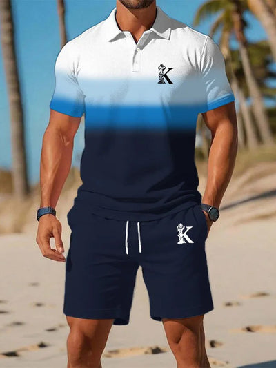 Kurzärmliger Polo-Anzug für Herren
