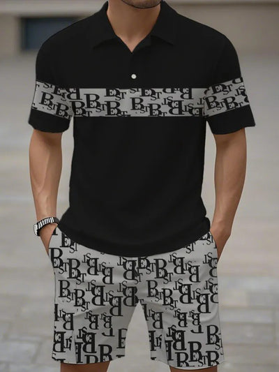 Kurzärmliger Polo-Anzug für Herren