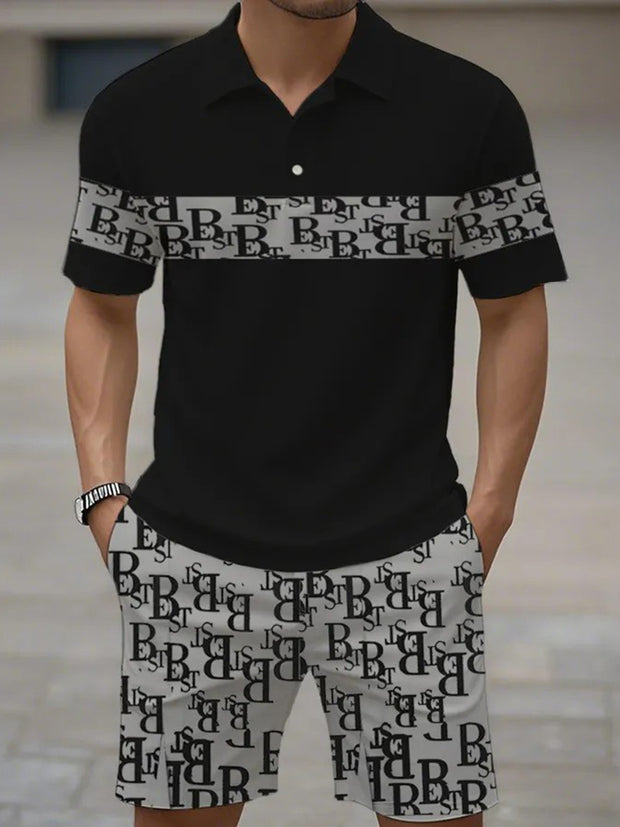 Kurzärmliger Polo-Anzug für Herren
