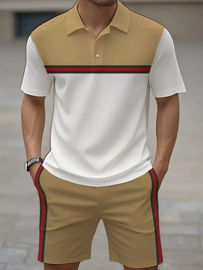 Kurzärmliger Polo-Anzug für Herren