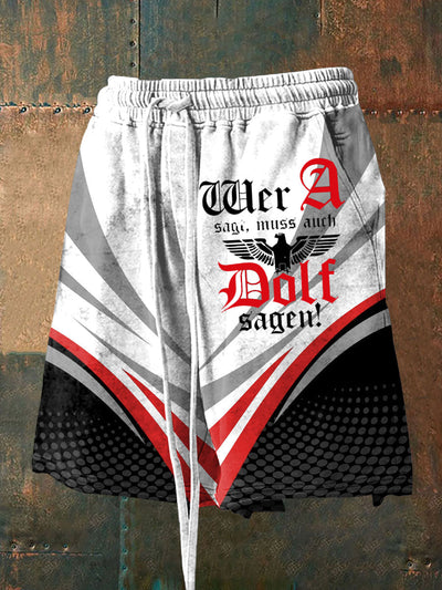 Herren Wer A sagt Muss Auch Dolf Sagen Shorts