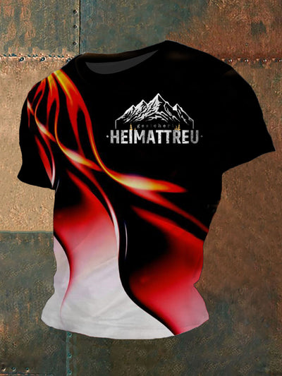Herren T-Shirt Gesichert Heimat treu mit kurzen Ärmeln