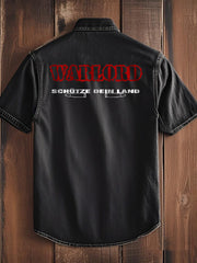 Herren Warlord schütze dein Land bedrucktes Kurzarm-Shirt