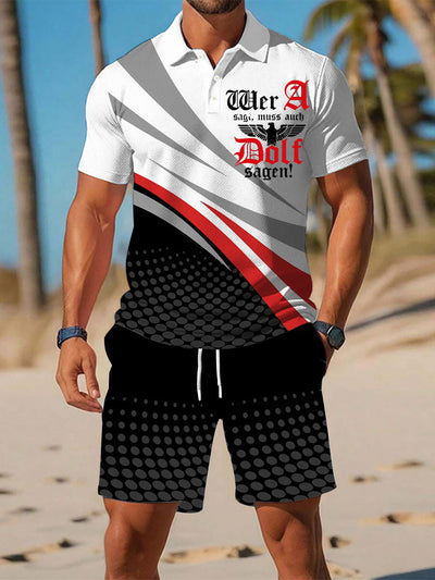 Herren Wer A Sagt Muss Auch Dolf Sagen Polo-Sets