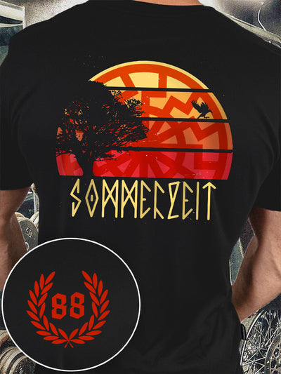 Men's sommerzeit Printed Short Sleeve T-Shirt