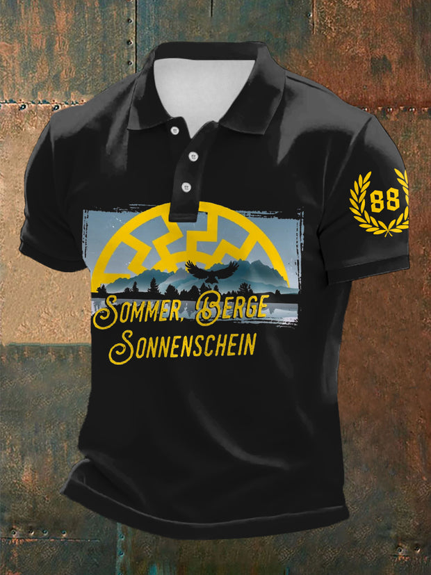 Men's Sun And Nummer 88 short sleeve polo shirt