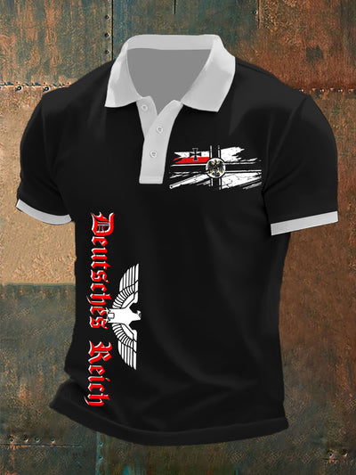 Men's Deutsches Reich Short Sleeve Polo Shirt
